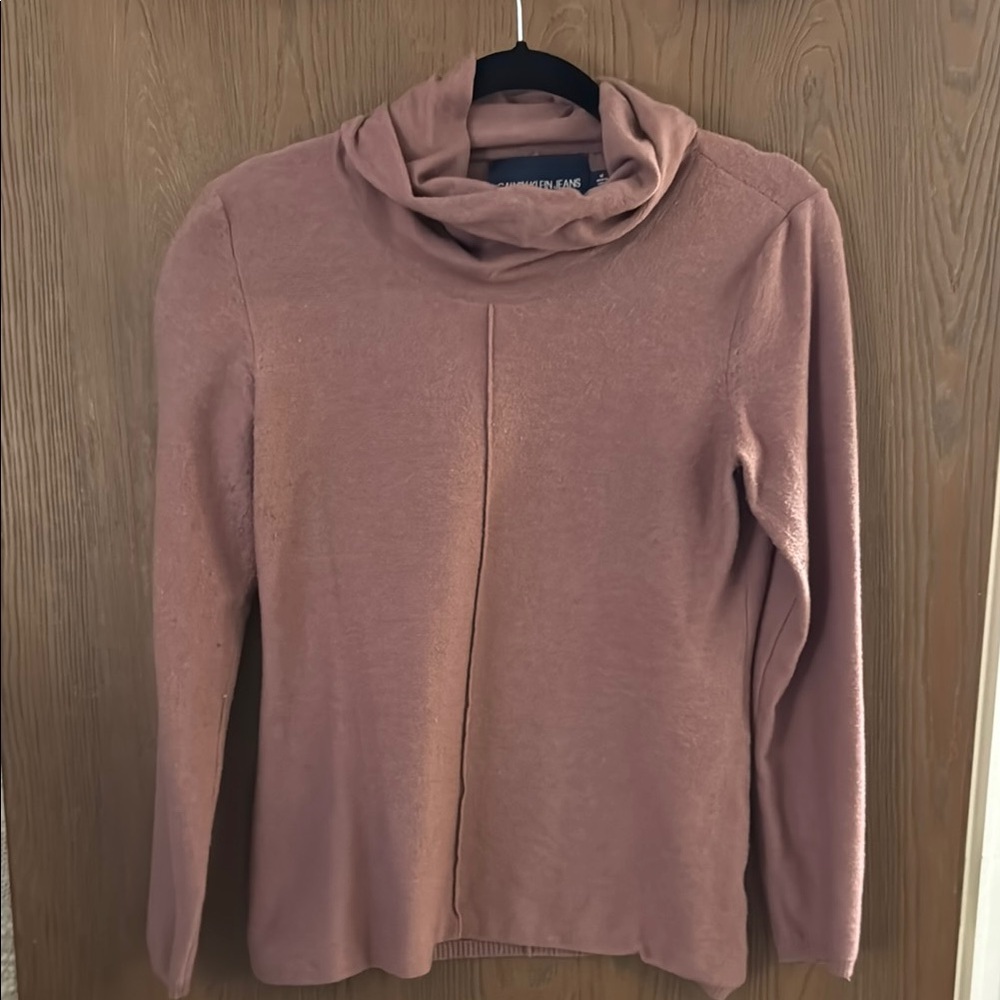 Calvin Klein Jeans Pink Cowl Neck Sweater